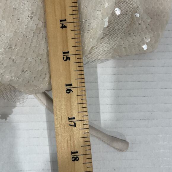 EN SIASON Sequin Crop Jacket Top Fairy Goddess Long Sleeve Mesh Romantic Med NEW - Picture 14 of 14